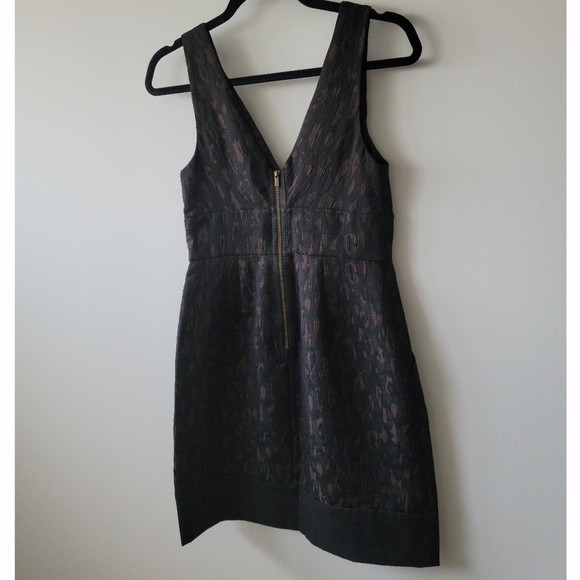 BCBG Black-Brown Cocktail Dress - Size 0 - Picture 5 of 16